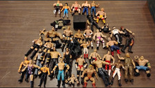 WWF WWE WCW - 37 Mixed Pro Wrestling Action Figures Lot (Used/as is/some broken)