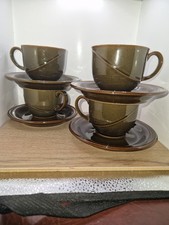 Denby Colouroll Parisienne Tea Cup & Saucer  Set Of 4 Bundle