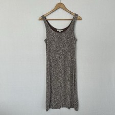 TELLURIDE CLOTHING CO. Women's Medium Sleeveless Tie Back Dress Neutral Tones
