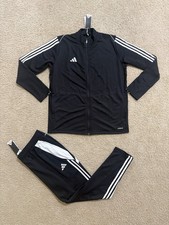 Adidas Mens Tiro Soccer Training Tracksuit Jacket  Pants Set Black New Sz XL