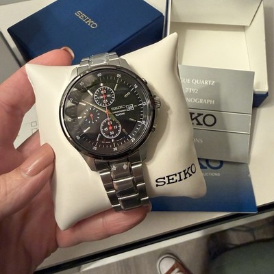 Seiko 7T92-0NY0 / SNDE27 Quartz Chronograph 100m Watch 42mm