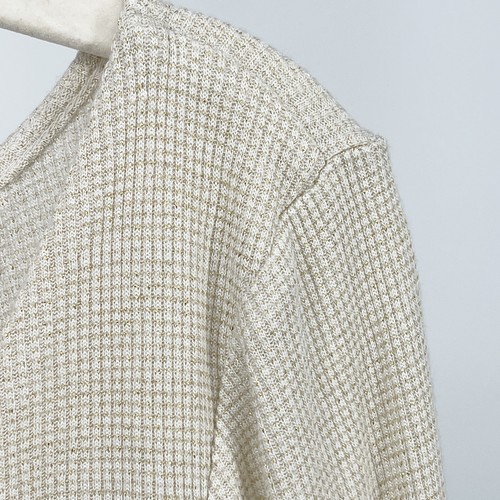 Free People Say When Long Sleeve Size Small Waffle Knit Ruffle Festival - Afbeelding 6 van 9