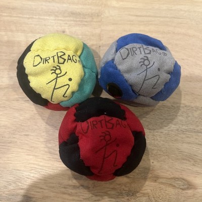 Dirtbag Classic 3 Pack - Colors As Shown - Brand New World Footbag