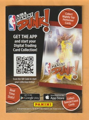 Kobe Bryant Los Angeles Lakers 2015-16 Panini Dunk Promo Card #NNO