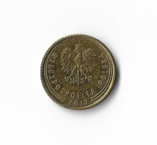 2017 Poland - 1 Groszy - 949 - Brass Plated Steel - 1.6g