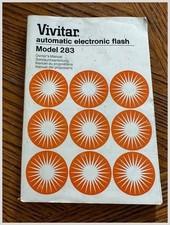 Vivitar 283 Flash Owners Manual - 1976 - Japan - Photography Guide Book