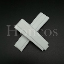 20mm Watch Band Strap Rubber For Rolex OysterFlex Daytona Sub Yachtmaster White