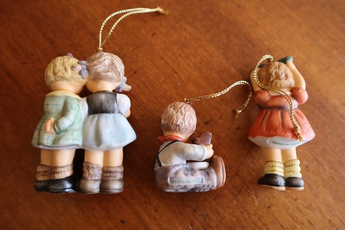 3 Goebel Studio Hummel Christmas Holiday Ornaments Set #7 Box COA 96037 - Picture 3 of 11