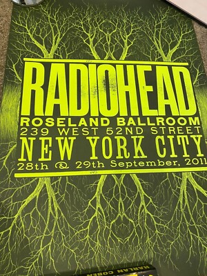 RADIOHEAD / The Giant Businessman ポスター RARE RADIOHEAD SEPTEMBER 28/29 2011 ROSELAND BALLROOM NEW