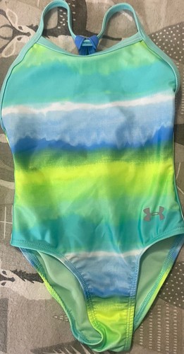 New Little Girl's Under Armour Swimsuit -Size 7 -Bathing Suit -NWT - Picture 3 of 7