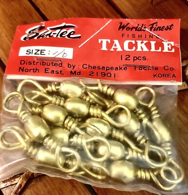 A Vtg Barrel Swivels San-Tee Chesapeake Tackle Co NOS Fishing Tackle OOAK