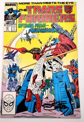 THE TRANSFORMERS #42 (1988) /VF+/ POWERMASTER OPTIMUS  **JOSE DELBO SIGNATURE**