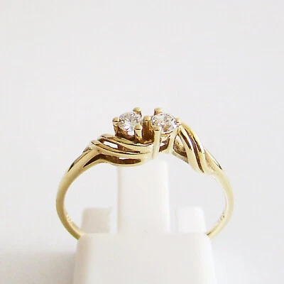 Ring Gold 585er Brillanten 14 kt Diamant Edelsteine Damen - Bild 1 von 4