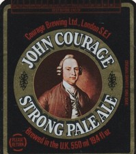 BEER BOTTLE LABEL - COURAGE BREWERY - STRONG PALE ALE (F)