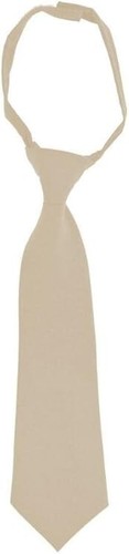 French Toast Boys School Uniform Adjustable Solid 14-20 Size Tie  Khaki 3 Pack