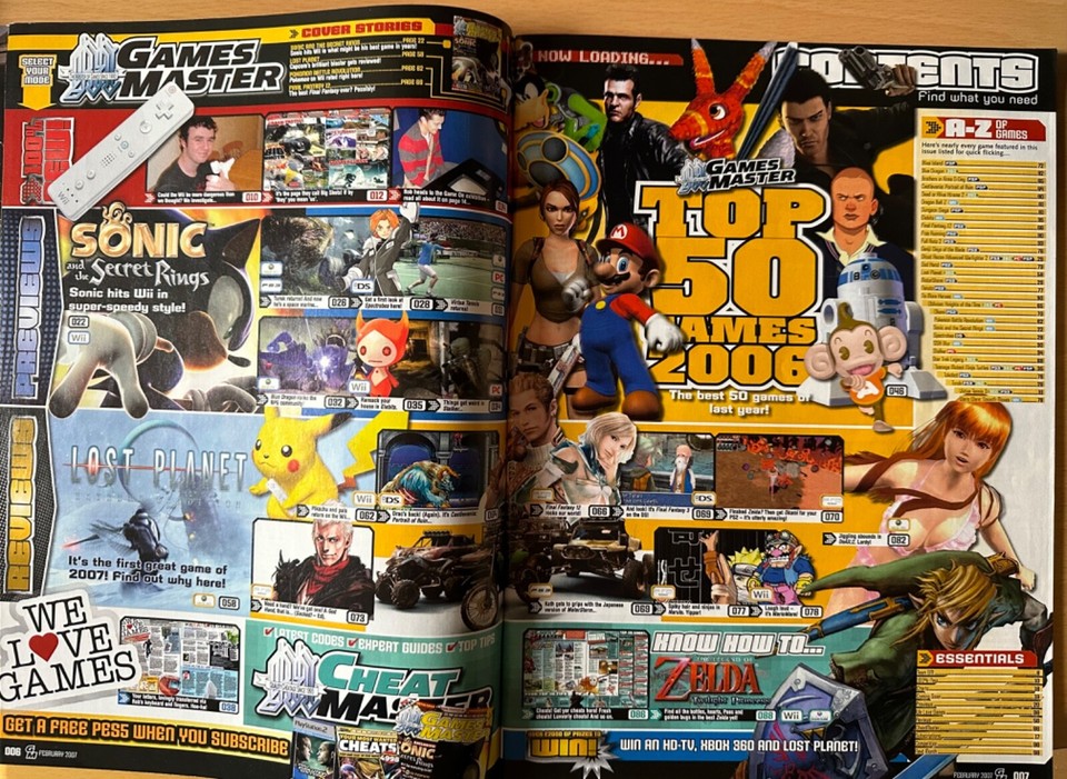 GamesMaster Magazine 182 February 2007 Sonic Wii Motorstorm Lost