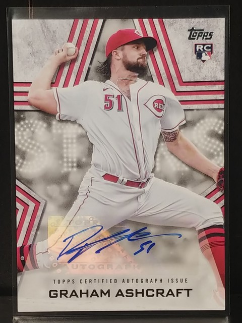2023 Topps Series 1 Baseball Card - Graham Ashcraft Rookie Card #214