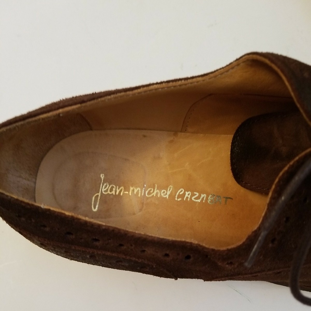 Jean Michel Cazabat Mens 11.5 Oxford Wingtip Shoes Leather  display picture 1