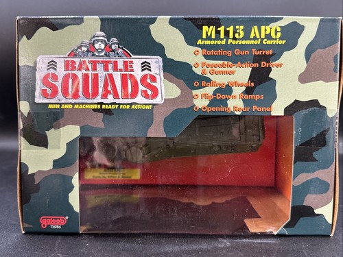 1997 Galoob BATTLE SQUADS M113 APC ARMORED PERSONNEL CARRIER Driver Gunner 74254 - Picture 8 of 9