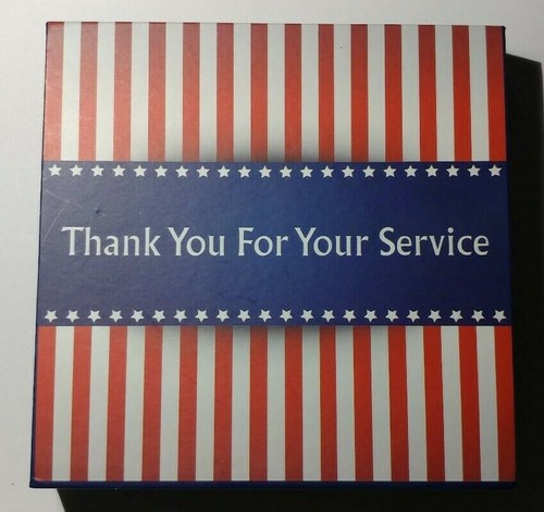 Challenge Coin Our Nation Proudly Salutes You Sunrise Thank You Large 2.75" Box - Picture 4 of 7