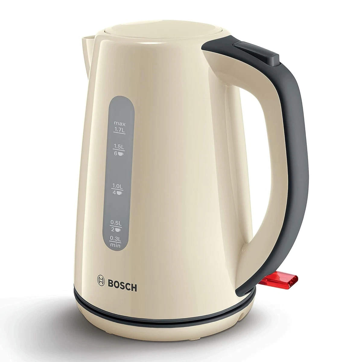 Bosch TWK7507GB Corded Electric City Jug Kettle 3000W 1.7 L Cream