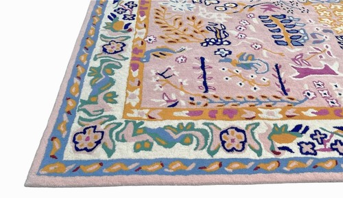 Traditional Modern Hand-Tufted 100% Wool Area Rug Carpet Best  Home Decor Gift - Zdjęcie 3 z 7