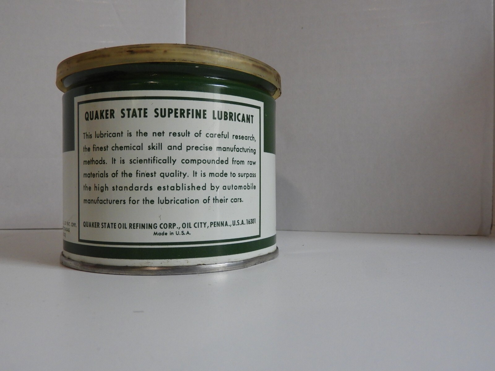 Vintage Quaker State Wheel Bearing Grease Can 1 Lb. eBay