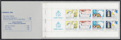 Vaticano 756 C 1984 Viajes de Juan Pablo II Carnet 16 sellos