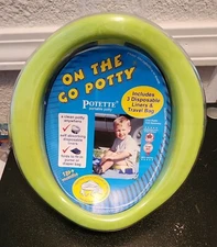 Potette Travel Portable Toddler Kids On The Go Potty  Liners And Travel Bag
