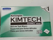 Lot of 2 Kimtech Science 34155 Delicate Task Wipes 4.4 in. x 4.8 in.(Box of 280)