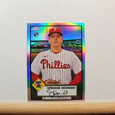 2021 TOPPS Chrome Platinum Baseball Spencer Howard base REFRACTOR RC card # 74