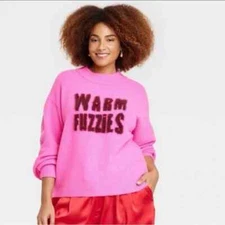 A New Day Warm Fuzzies Pullover Sweater - Pink - Womens XXL - NEW