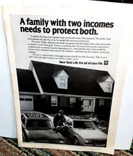 1979 New York Life Insurance with Ford Fairmont cars Original Print Ad
