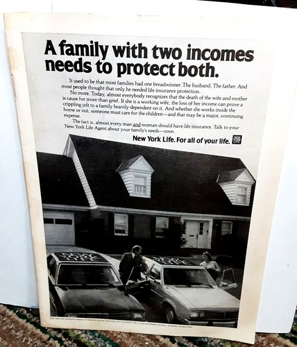 1979 New York Life Insurance with Ford Fairmont cars Original Print Ad