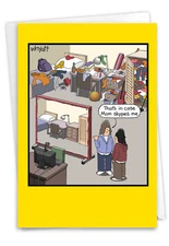 1 Funny Mother's Day Greeting Card with Envelope - Skype Screen C6817MDG