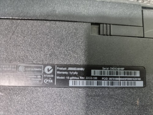 J948 HP 15-g094sa 15.6" - AMD Quad-Core A8-6410 APU 8GB RAM 1TB HDD Win10 Wifi - Picture 17 of 18
