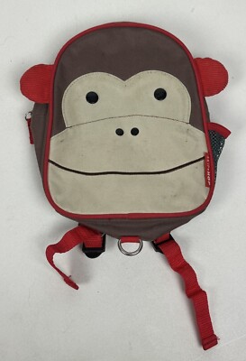 Skip Hop Monkey Backpack Girls Boys Zoo Preschool School Bag Brown