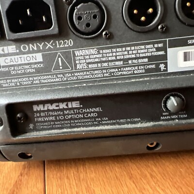 MACKIE ONYX 1220 ミキサー Mackie Onyx 1220 12-Channel Mixer | zZounds