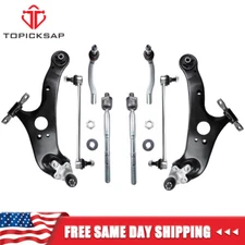 10Pcs Front Lower Control Arms Tie Rod Sway Bar for 2011-2020 Toyota Sienna