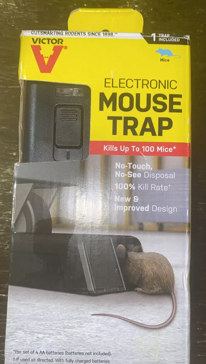 Victor Electronic Mouse Trap -No Touch/No See Disposal- Kills up