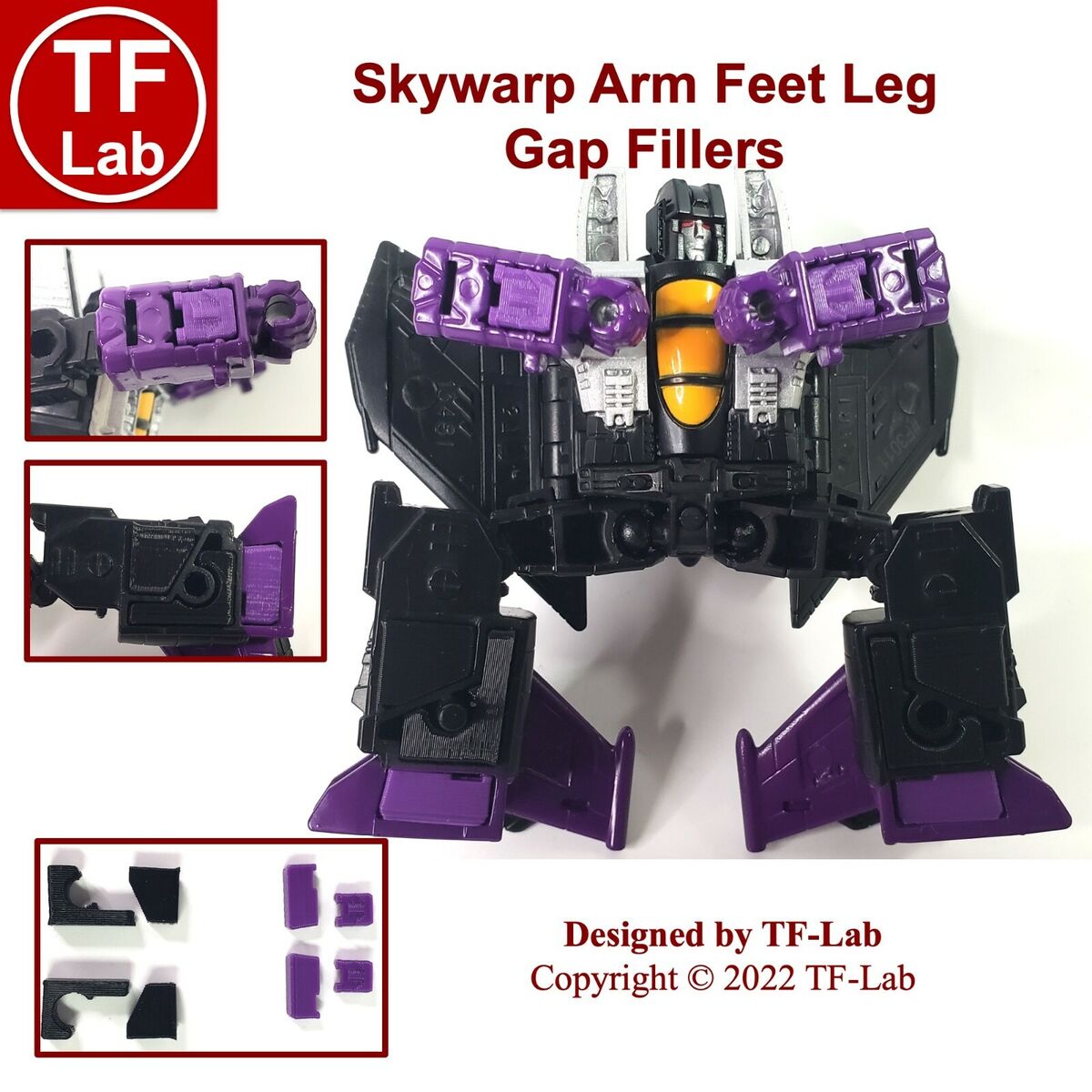 Forearm Leg Gap Fillers Upgrade Kit:Transformers Legacy Prime