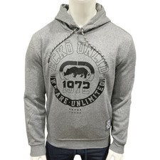 NWT ECKO UNLTD. MSRP 59.99 MEN'S GRAY PULLOVER HOODIE SWEATSHIRT SIZE S M