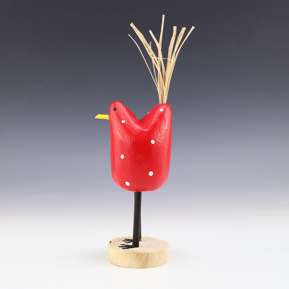 NATIVE AMERICAN NAVAJO FOLK ART CHICKEN BY EDITH & GUY JOHN