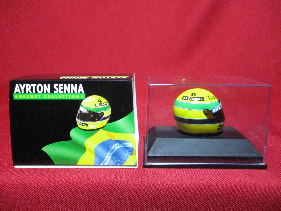 1985 Ayrton Senna Lotus-Renault Nacional Elf Helmet Formula 1 F1 1/8 Minichamps - Image 4 of 4