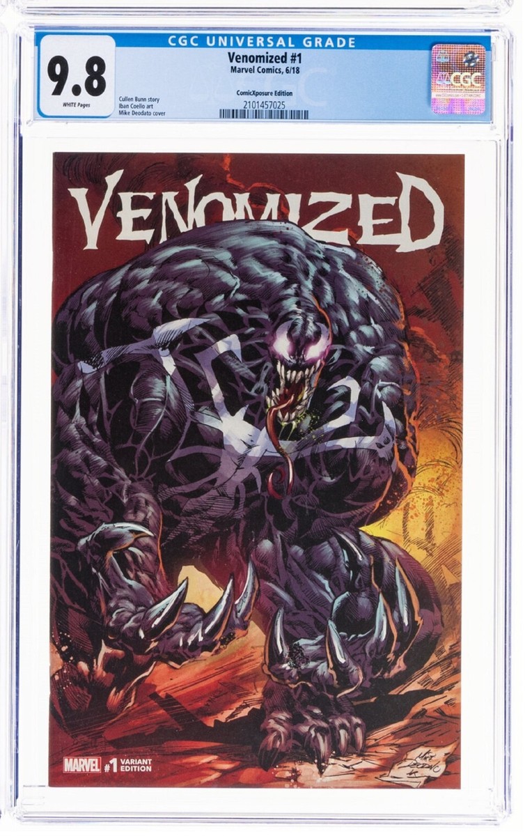 CGC 9.8 Venomized 1 COMICXPOSURE Mike Deodato VENOM EXCLUSIVE