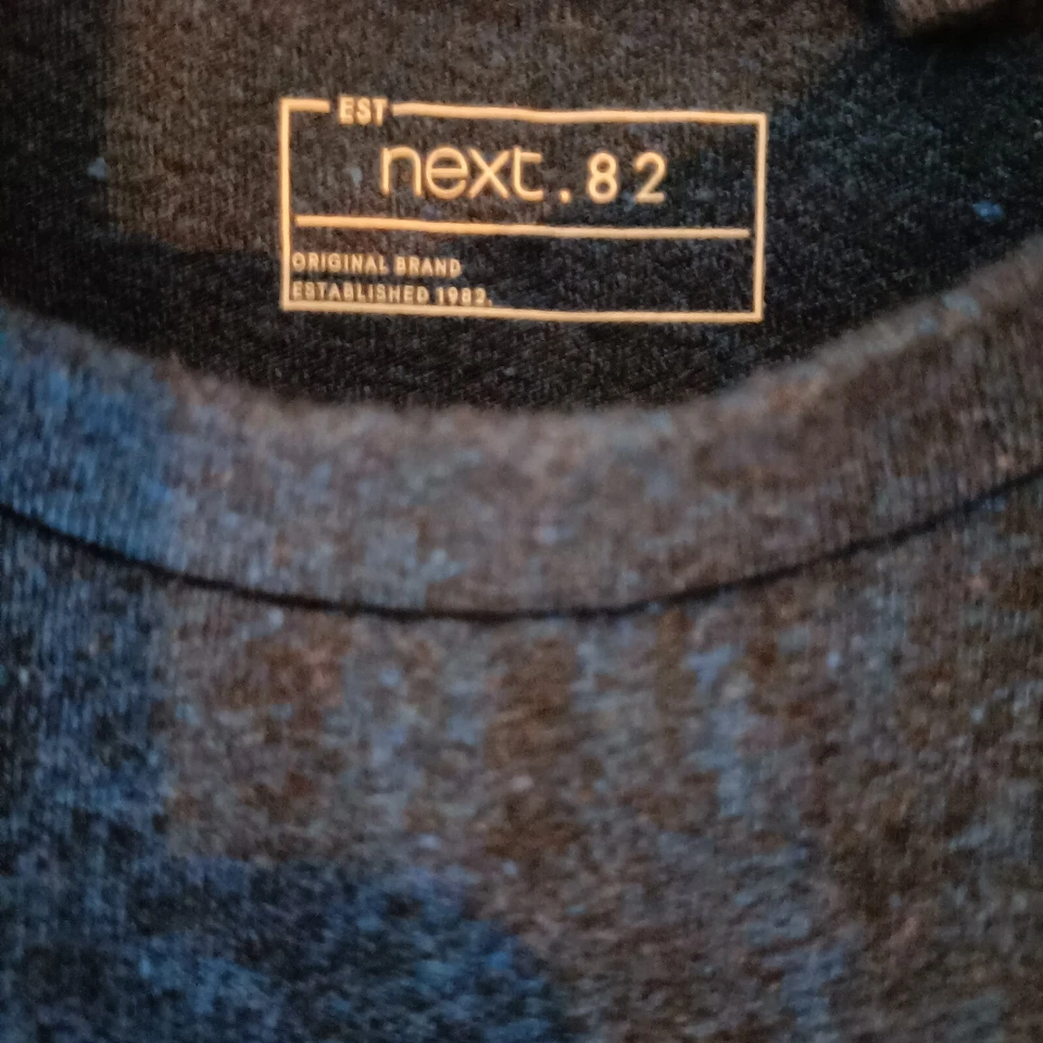 Next Boys Age 10 Years Blue Plain T-shirt - Image 3 of 4