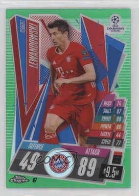 2020 Topps Chrome Match Attax UEFA Champions League /99 Robert Lewandowski 00e8