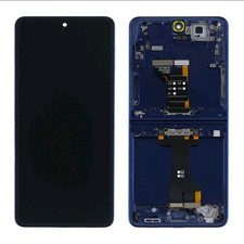 Samsung Z Flip 7 Blue/Black Display Screen Touchscreen Assembly w/ Frame