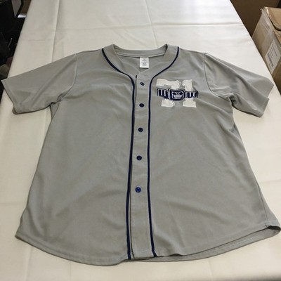 Disney Baseball Jersey Adult Large Gray Embroidered Walt Disney World 71