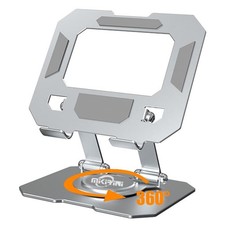 Dual 360  Rotating Tablet Stand Holder for Desk with Carbon Steel Base, Table...